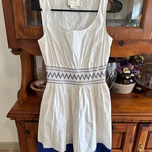 Kate Spade White and Blue Mini Dress